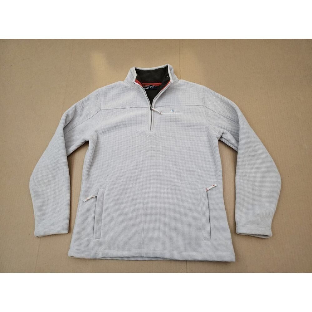 Sig Sauer Fossa Men's Waffle Knit Fleece 1/4 Zip Pullover Size Small Beige